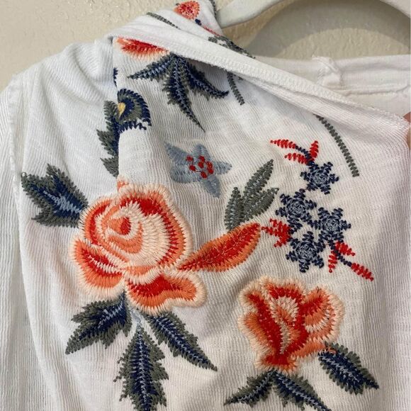 Karyn Seo Handmade Embroidered Cotton Kimono Hoodie xL - Picture 3 of 5